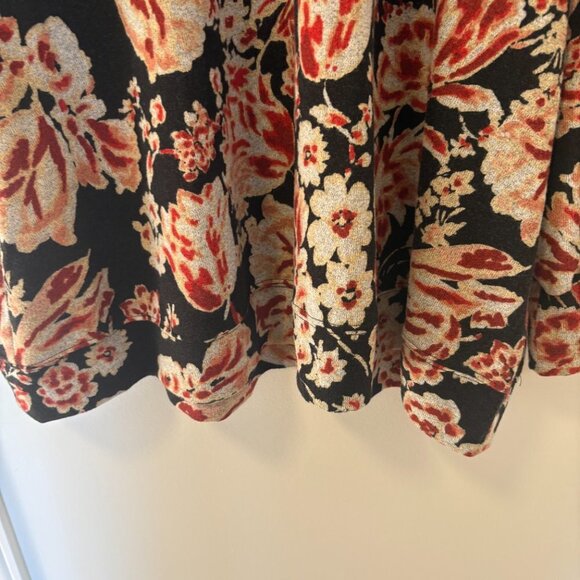 Ella Rafaella Pullover Sweater Long sleeve blouse black red size 3X NWT - Picture 5 of 9